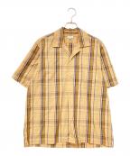SCYEサイ）の古着「プルオーバーチェックシャツ」｜ベージュ×ブラウン