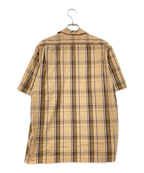 SCYE（サイ）SCYE (サイ) プルオーバーチェックシャツ ベージュ×ブラウン サイズ:36の古着・服飾アイテム