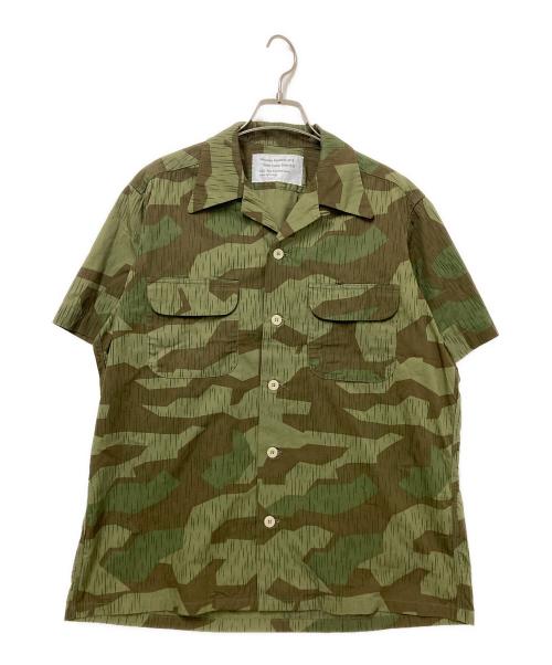 MOUNTAIN RESEARCH（マウンテンリサーチ）MOUNTAIN RESEARCH (マウンテンリサーチ) Open Collar Shirt S/S グリーン サイズ:Sの古着・服飾アイテム