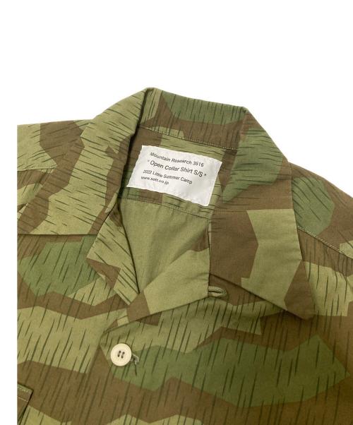 MOUNTAIN RESEARCH（マウンテンリサーチ）MOUNTAIN RESEARCH (マウンテンリサーチ) Open Collar Shirt S/S グリーン サイズ:Sの古着・服飾アイテム