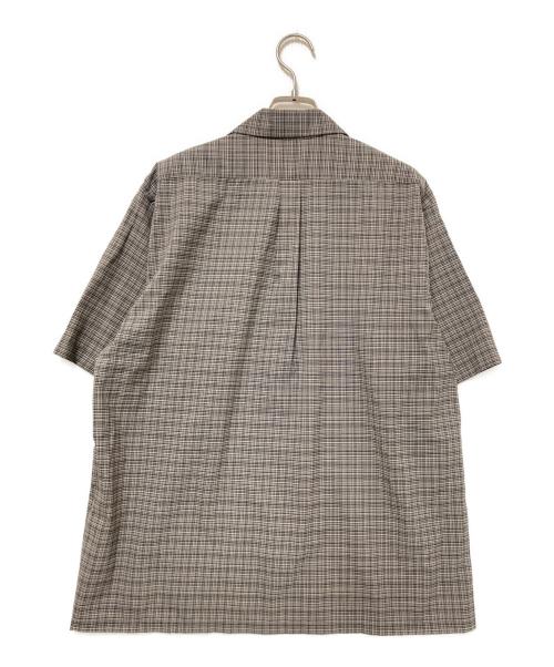 SCYE（サイ）SCYE (サイ) オープンカラーシャツ ベージュ×ブラック サイズ:36の古着・服飾アイテム