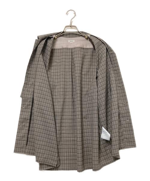 SCYE（サイ）SCYE (サイ) オープンカラーシャツ ベージュ×ブラック サイズ:36の古着・服飾アイテム