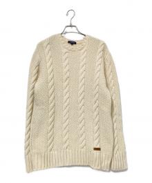 BURBERRY（バーバリー）の古着「ケーブルニット」｜ホワイト