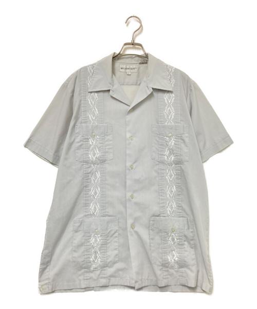 MILANO BAY（ミラノ ベイ）MILANO BAY (ミラノ ベイ) キューバシャツ グレー サイズ:Mの古着・服飾アイテム