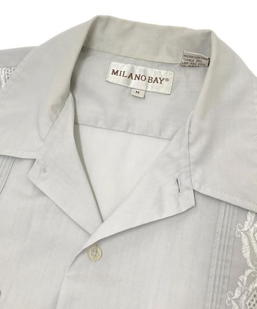 MILANO BAY（ミラノ ベイ）MILANO BAY (ミラノ ベイ) キューバシャツ グレー サイズ:Mの古着・服飾アイテム