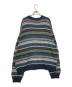 ST JOHN'S BAY (セントジョンズベイ) 90sコットンニット ベージュ×ブルー サイズ:L：7000円