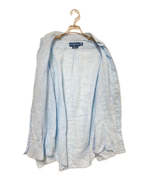 RALPH LAUREN（ラルフローレン）RALPH LAUREN (ラルフローレン) リネンシャツ ブルー サイズ:Mの古着・服飾アイテム