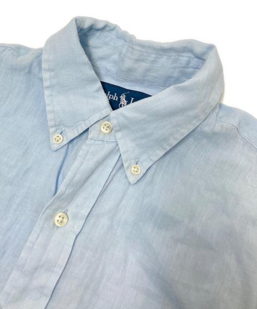 RALPH LAUREN（ラルフローレン）RALPH LAUREN (ラルフローレン) リネンシャツ ブルー サイズ:Mの古着・服飾アイテム