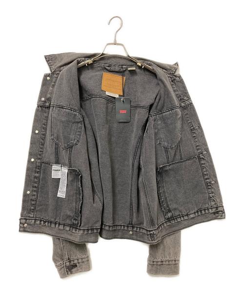LEVI'S PReMIUM（リーバイス プレミアム）LEVI'S PReMIUM (リーバイス プレミアム) トラッカージャケット ブラック ROUND MIDNIGHT サイズ:Mの古着・服飾アイテム