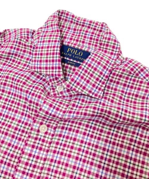 POLO RALPH LAUREN（ポロ・ラルフローレン）POLO RALPH LAUREN (ポロ・ラルフローレン) チェックシャツ パープル サイズ:Mの古着・服飾アイテム