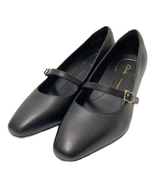 CLARKS（クラークス）CLARKS (クラークス) ヒールパンプス ブラック サイズ:US:7 1/2Mの古着・服飾アイテム
