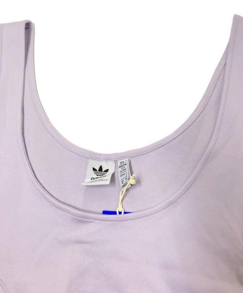 adidas（アディダス）adidas (アディダス) ノースリーブワンピース ブラック×パープル サイズ:L 未使用品の古着・服飾アイテム
