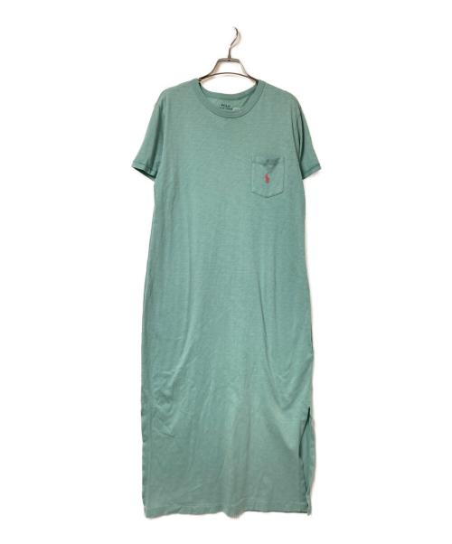 POLO RALPH LAUREN（ポロ・ラルフローレン）POLO RALPH LAUREN (ポロ・ラルフローレン) カットソーワンピース グリーン サイズ:Mの古着・服飾アイテム