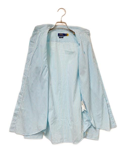 POLO RALPH LAUREN（ポロ・ラルフローレン）POLO RALPH LAUREN (ポロ・ラルフローレン) ストライプシャツ ブルー×ホワイト サイズ:4の古着・服飾アイテム