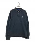 POLO RALPH LAURENポロ・ラルフローレン）の古着「長袖ポロシャツ」｜ブラック