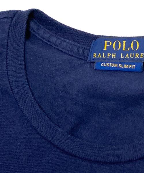 POLO RALPH LAUREN（ポロ・ラルフローレン）POLO RALPH LAUREN (ポロ・ラルフローレン) プリントTシャツ ネイビー サイズ:Mの古着・服飾アイテム