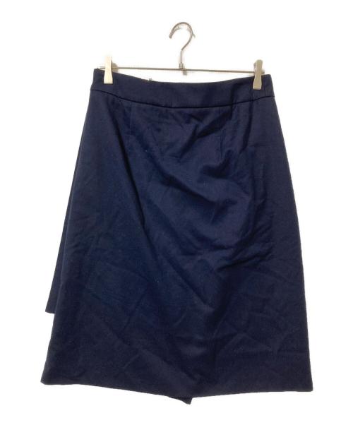 BOSS（ボス）BOSS (ボス) ラップスカート ネイビー サイズ:UK10の古着・服飾アイテム
