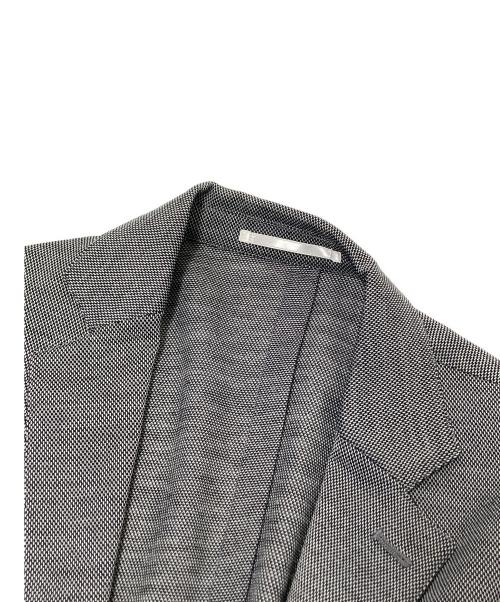 ABAHOUSE（アバハウス）ABAHOUSE (アバハウス) テーラードジャケット ブラック×グレー サイズ:44の古着・服飾アイテム