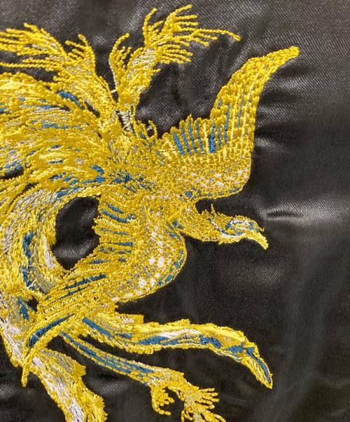 一心如鏡（イッシンニョキョウ）一心如鏡 (イッシンニョキョウ) 刺繍スタジャン ブラック サイズ:XLの古着・服飾アイテム