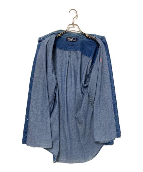 POLO RALPH LAUREN（ポロ・ラルフローレン）POLO RALPH LAUREN (ポロ・ラルフローレン) デニムシャツ インディゴ サイズ:Lの古着・服飾アイテム