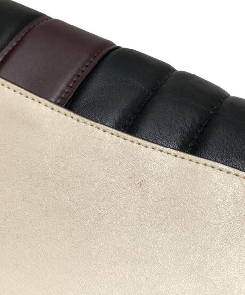 COACH（コーチ）COACH (コーチ) ホース＆キャリッジ2WAYバッグ ブラウン×ホワイト サイズ:下記参照の古着・服飾アイテム
