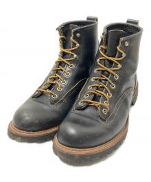 RED WING（レッドウィング）の古着「ラインマンブーツ」｜ブラック