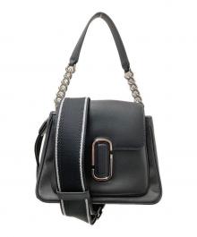 MARC JACOBS（マークジェイコブス）の古着「ザ Jマーク ミニ チェーン サッチェル バッグ」｜ブラック×ホワイト
