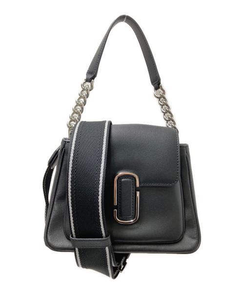 MARC JACOBS（マークジェイコブス）MARC JACOBS (マークジェイコブス) ザ Jマーク ミニ チェーン サッチェル バッグ ブラック×ホワイト サイズ:下記参照の古着・服飾アイテム