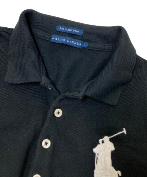 RALPH LAUREN（ラルフローレン）RALPH LAUREN (ラルフローレン) ポロシャツ ブラック×グレー サイズ:Lの古着・服飾アイテム