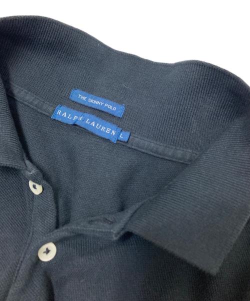 RALPH LAUREN（ラルフローレン）RALPH LAUREN (ラルフローレン) ポロシャツ ブラック×グレー サイズ:Lの古着・服飾アイテム