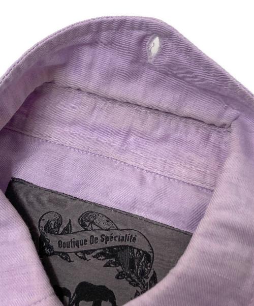 boutique de specialite（ブティック ドゥ スペシャリテ）boutique de specialite (ブティック ドゥ スペシャリテ) コットンシャツ パープル サイズ:Sの古着・服飾アイテム