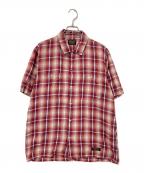 NEIGHBORHOODネイバーフッド）の古着「Short Sleeve Shirt」｜ホワイト×レッド