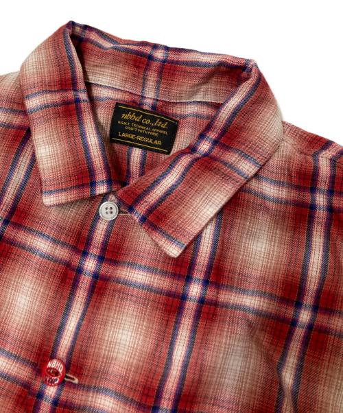NEIGHBORHOOD（ネイバーフッド）NEIGHBORHOOD (ネイバーフッド) Short Sleeve Shirt ホワイト×レッド サイズ:Lの古着・服飾アイテム