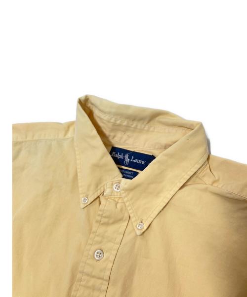 RALPH LAUREN（ラルフローレン）RALPH LAUREN (ラルフローレン) BIG SHIRT ボタンダウンシャツ 裾ポニー イエロー サイズ:XLの古着・服飾アイテム