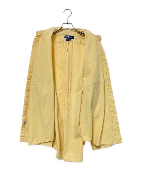 RALPH LAUREN（ラルフローレン）RALPH LAUREN (ラルフローレン) BIG SHIRT ボタンダウンシャツ 裾ポニー イエロー サイズ:XLの古着・服飾アイテム