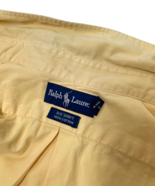 RALPH LAUREN（ラルフローレン）RALPH LAUREN (ラルフローレン) BIG SHIRT ボタンダウンシャツ 裾ポニー イエロー サイズ:XLの古着・服飾アイテム