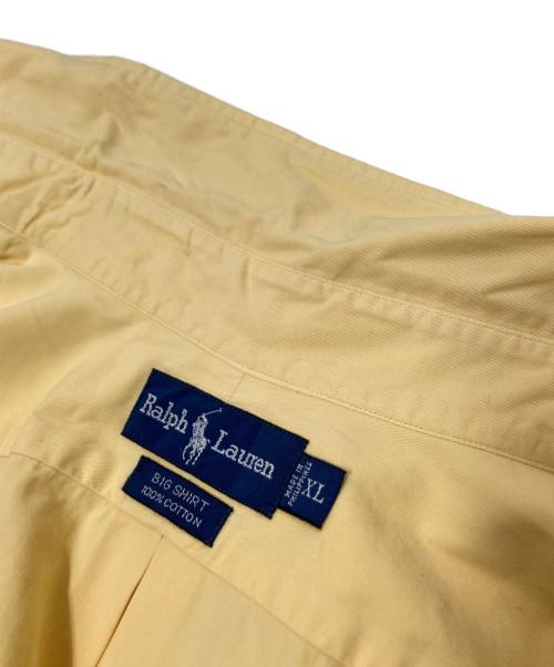 RALPH LAUREN（ラルフローレン）RALPH LAUREN (ラルフローレン) BIG SHIRT ボタンダウンシャツ 裾ポニー イエロー サイズ:XLの古着・服飾アイテム