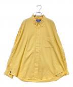 RALPH LAURENラルフローレン）の古着「BIG SHIRT ボタンダウンシャツ 裾ポニー」｜イエロー
