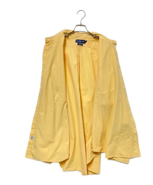 RALPH LAUREN（ラルフローレン）RALPH LAUREN (ラルフローレン) BIG SHIRT ボタンダウンシャツ 裾ポニー イエロー サイズ:XXLの古着・服飾アイテム