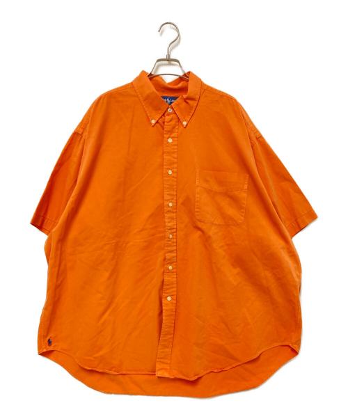 RALPH LAUREN（ラルフローレン）RALPH LAUREN (ラルフローレン) BIG SHIRT S/S BDシャツ 裾ポニー オレンジ サイズ:XXLの古着・服飾アイテム