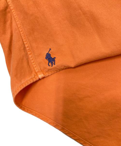 RALPH LAUREN（ラルフローレン）RALPH LAUREN (ラルフローレン) BIG SHIRT S/S BDシャツ 裾ポニー オレンジ サイズ:XXLの古着・服飾アイテム