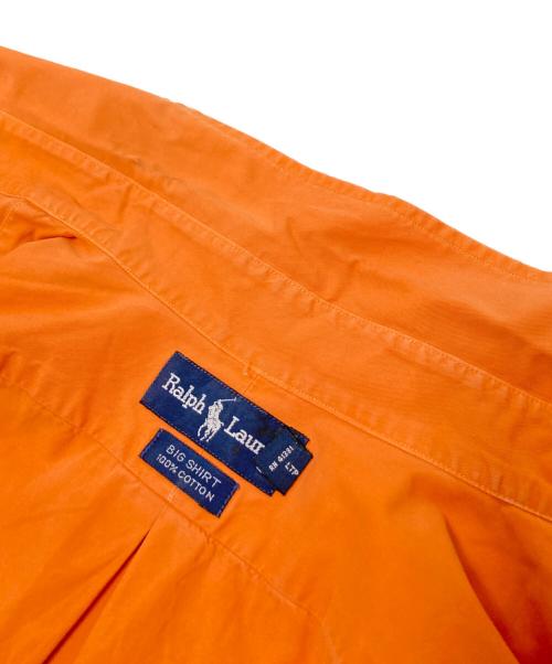 RALPH LAUREN（ラルフローレン）RALPH LAUREN (ラルフローレン) BIG SHIRT S/S BDシャツ 裾ポニー オレンジ サイズ:XXLの古着・服飾アイテム