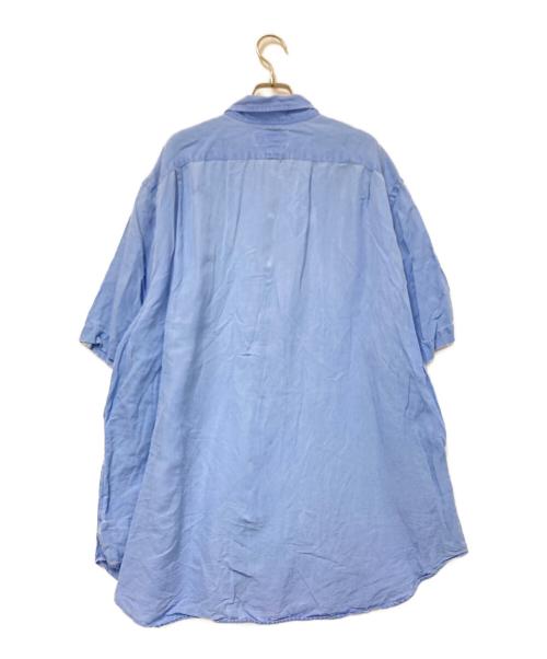 POLO RALPH LAUREN（ポロ・ラルフローレン）POLO RALPH LAUREN (ポロ・ラルフローレン) シルクリネンシャツ ブルー サイズ:18 1/2の古着・服飾アイテム