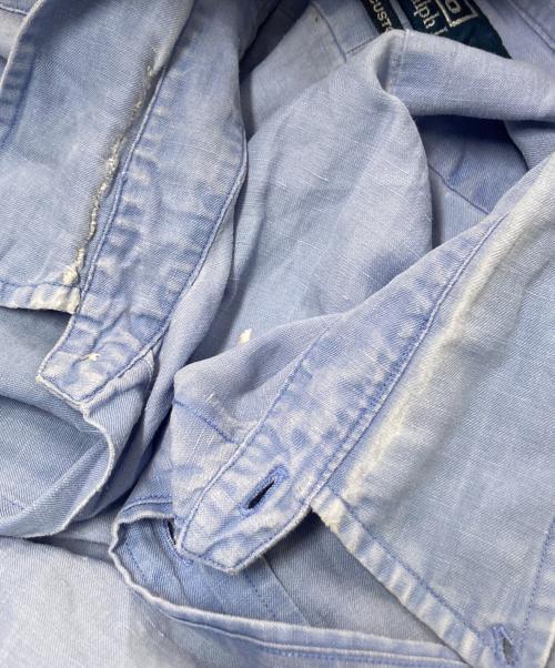 POLO RALPH LAUREN（ポロ・ラルフローレン）POLO RALPH LAUREN (ポロ・ラルフローレン) シルクリネンシャツ ブルー サイズ:18 1/2の古着・服飾アイテム