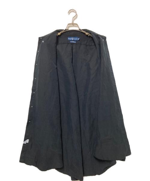 RALPH LAUREN（ラルフローレン）RALPH LAUREN (ラルフローレン) シルクリネンシャツ ブラック サイズ:XLの古着・服飾アイテム