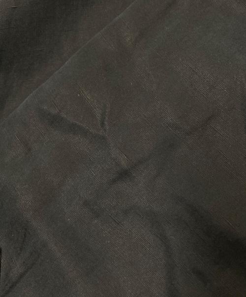 RALPH LAUREN（ラルフローレン）RALPH LAUREN (ラルフローレン) シルクリネンシャツ ブラック サイズ:XLの古着・服飾アイテム