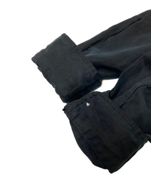 RALPH LAUREN（ラルフローレン）RALPH LAUREN (ラルフローレン) シルクリネンシャツ ブラック サイズ:XLの古着・服飾アイテム