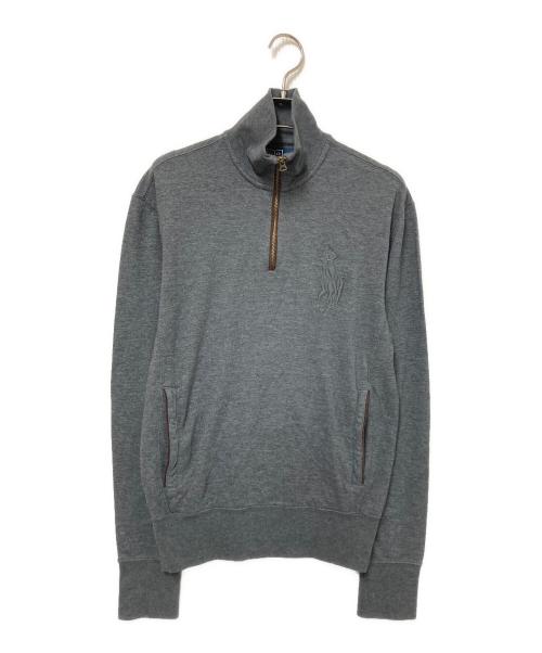 POLO RALPH LAUREN（ポロ・ラルフローレン）POLO RALPH LAUREN (ポロ・ラルフローレン) ハーフジップスウェット グレー サイズ:Sの古着・服飾アイテム