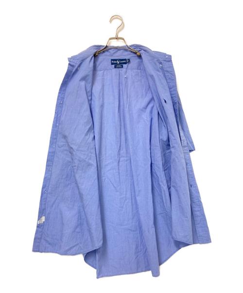 RALPH LAUREN（ラルフローレン）RALPH LAUREN (ラルフローレン) 半袖BDシャツ ホワイト×ブルー サイズ:XLの古着・服飾アイテム