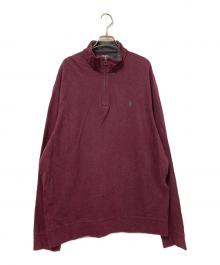 POLO RALPH LAUREN（ポロ・ラルフローレン）の古着「ハーフジップスウェット」｜ボルドー
